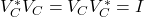 V_C^*V_C = V_CV_C^* = I