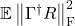 \mathbb{E} \left\|\Gamma^\dagger R\right\|_{\rm F}^2