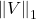 \norm{V}_1