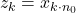 Rendered by QuickLaTeX.com z_k = x_{k\cdot n_0}