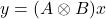 y = (A \otimes B)x