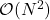 \mathcal{O}(N^2)