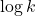 Rendered by QuickLaTeX.com \log k