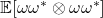 \mathbb{E}[\omega\omega^* \otimes \omega\omega^*]