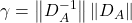 Rendered by QuickLaTeX.com \gamma = \norm{D_A^{-1}}\norm{D_A}