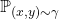 \prob_{(x,y) \sim \gamma}