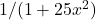 1/(1+25x^2)