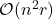 \mathcal{O}(n^2r)