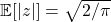 \expect[|z|] = \sqrt{2/\pi}
