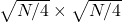 \sqrt{N/4} \times \sqrt{N/4}