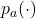 p_a(\cdot)