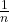 \tfrac{1}{n}