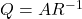 Q = AR^{-1}