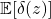 \expect[\delta(z)]