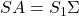 Rendered by QuickLaTeX.com SA = S_1\Sigma