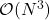 \mathcal{O}(N^3)