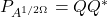 P_{A^{1/2\Omega}} = QQ^*