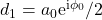 d_1 = a_0 \mathrm{e}^{\mathrm{i} \phi_0}/2