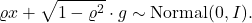 \[\varrho x + \sqrt{1-\varrho^2}\cdot g \sim \operatorname{Normal}(0,I).\]