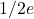 Rendered by QuickLaTeX.com 1/2e