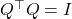 Rendered by QuickLaTeX.com Q^\top Q = I