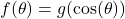 f(\theta) = g(\cos(\theta))