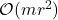 \mathcal{O}(mr^2)