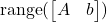 \operatorname{range}(\onebytwo{A}{b})