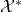 \mathcal{X}^*